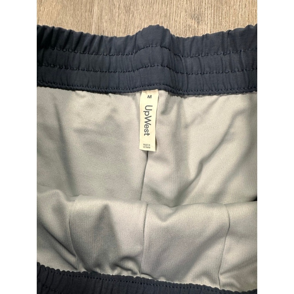 UpWest Go All-Around Shorts Mens Medium Navy Blue Elastic Waist Drawstring NEW - Picture 4 of 7